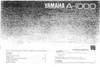 Yamaha A-1000-Owners-Manual 
